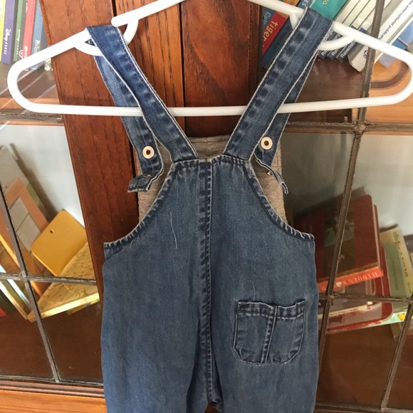 Zara Mini Baby Unisex Lined denim overalls - Picture 3 of 9